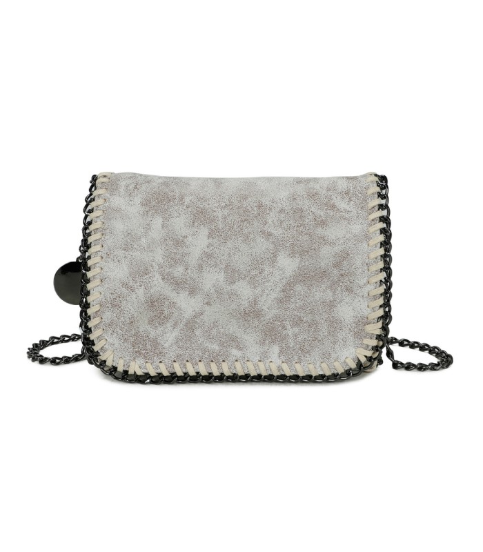 T11823 - Bolso de fiesta metálico con textura mármol