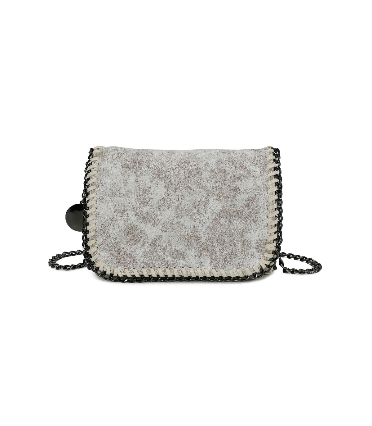 T11823 - Bolso de fiesta metálico con textura mármol