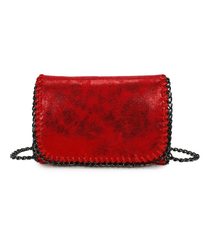 T11823 - Bolso de fiesta metálico con textura mármol