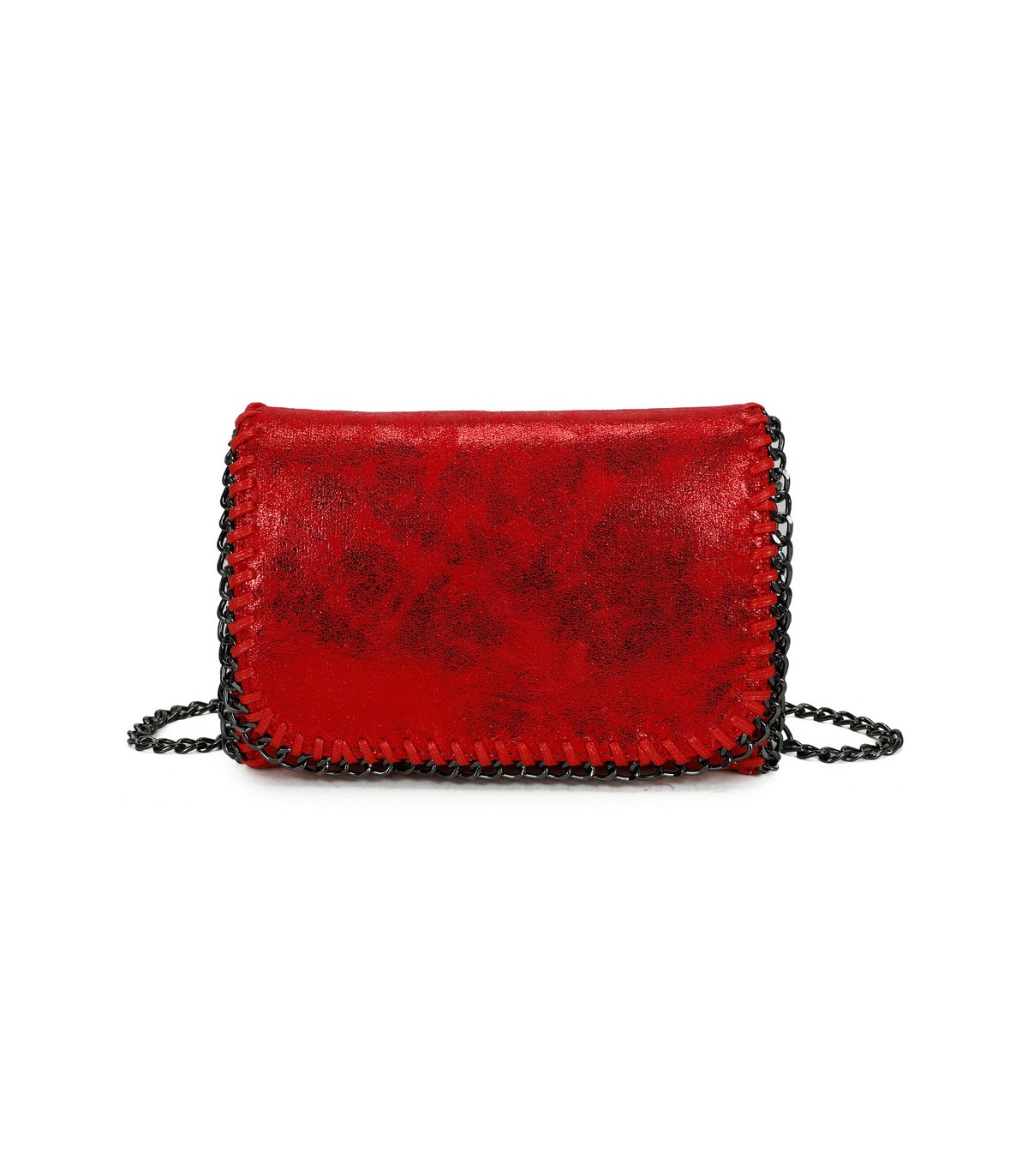 T11823 - Bolso de fiesta metálico con textura mármol