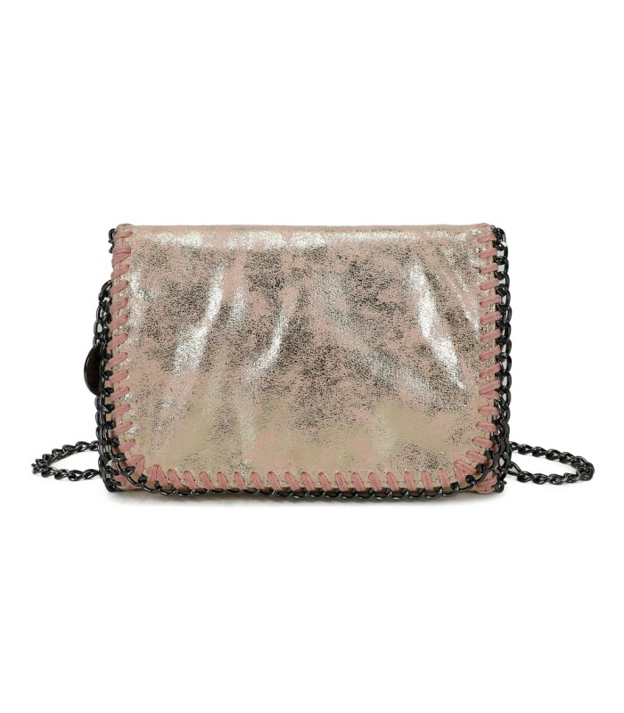 T11823 - Bolso de fiesta metálico con textura mármol