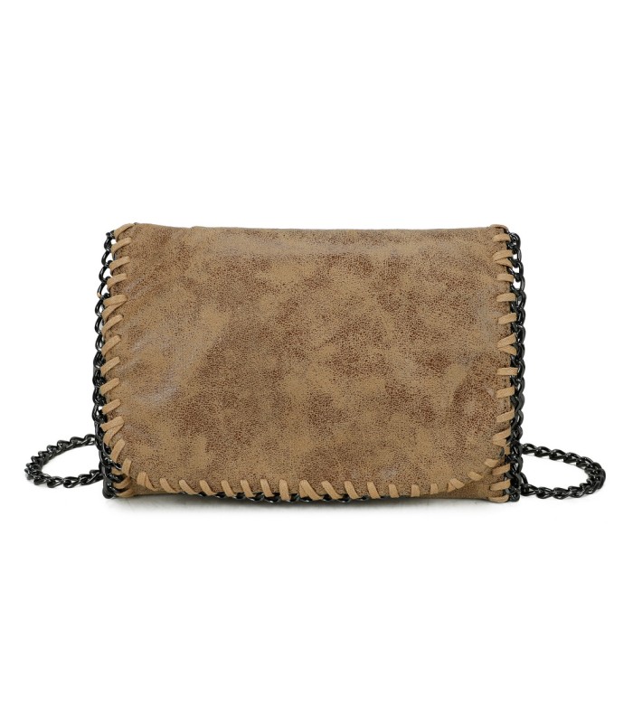 T11823 - Bolso de fiesta metálico con textura mármol