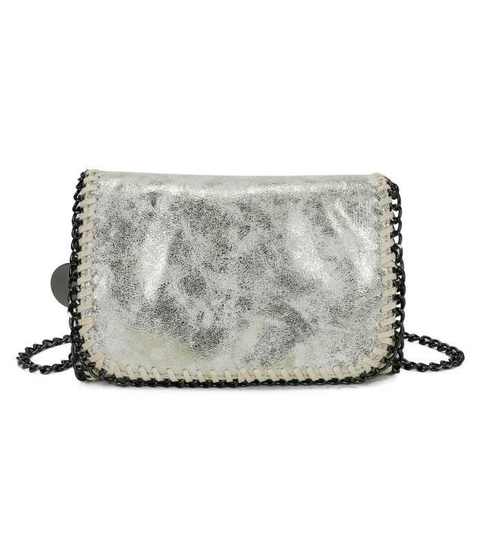 T11823 - Bolso de fiesta metálico con textura mármol