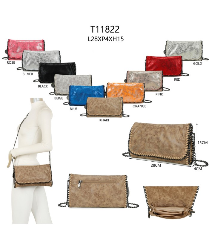 T11822 - Bolso bandolera con textura