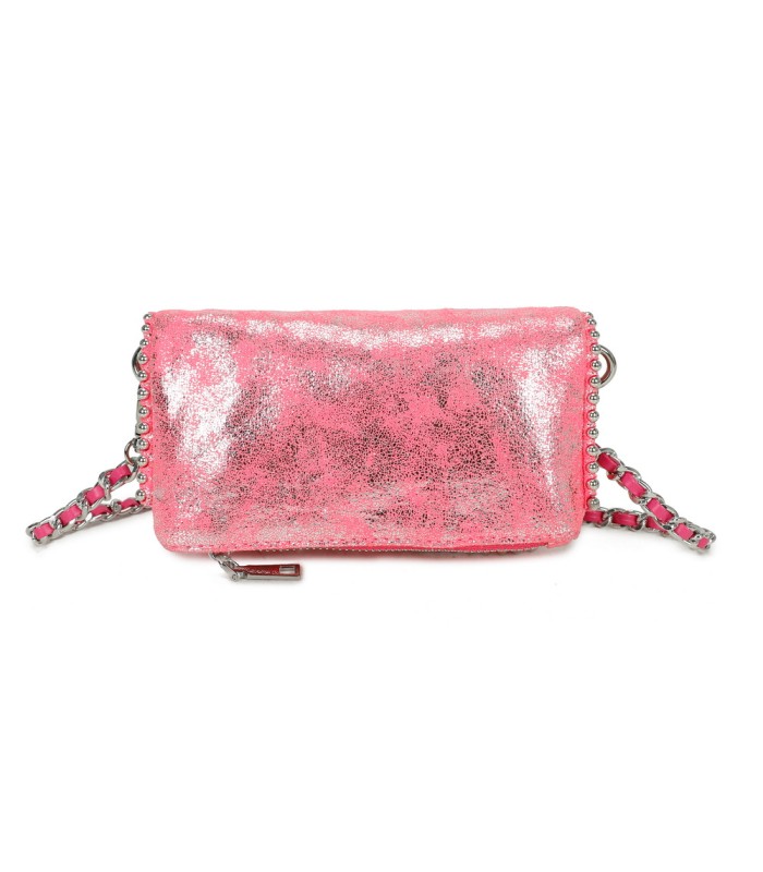 T11821 - Bolso de fiesta jaspeado con tonos metálicos