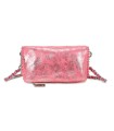 T11821 - Bolso de fiesta jaspeado con tonos metálicos