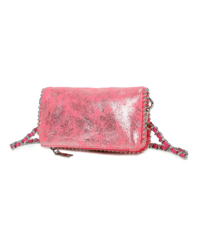 T11821 - Bolso de fiesta jaspeado con tonos metálicos