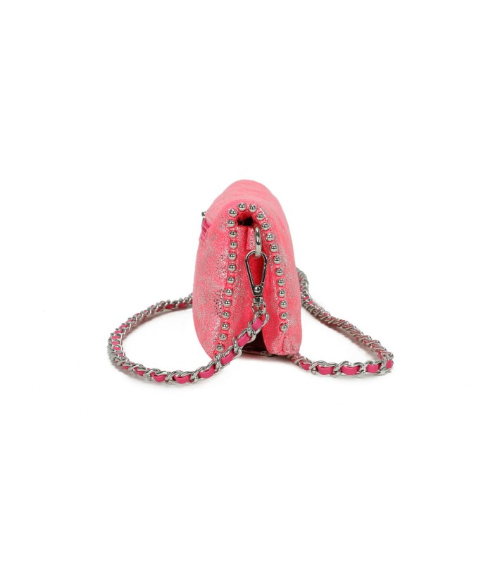 T11821 - Bolso de fiesta jaspeado con tonos metálicos