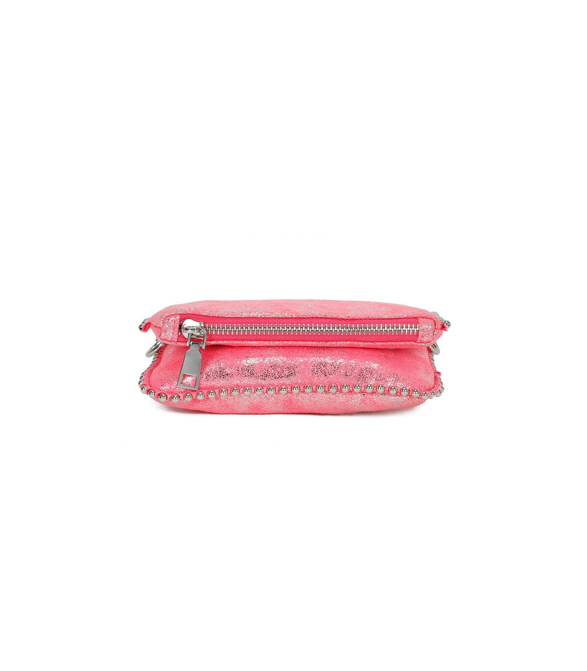 T11821 - Bolso de fiesta jaspeado con tonos metálicos
