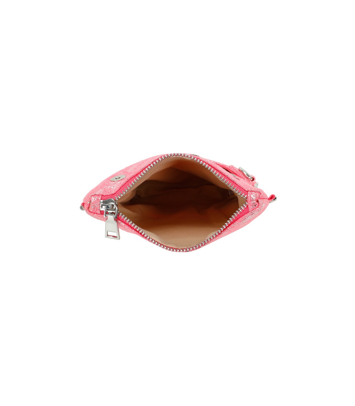 T11821 - Bolso de fiesta jaspeado con tonos metálicos