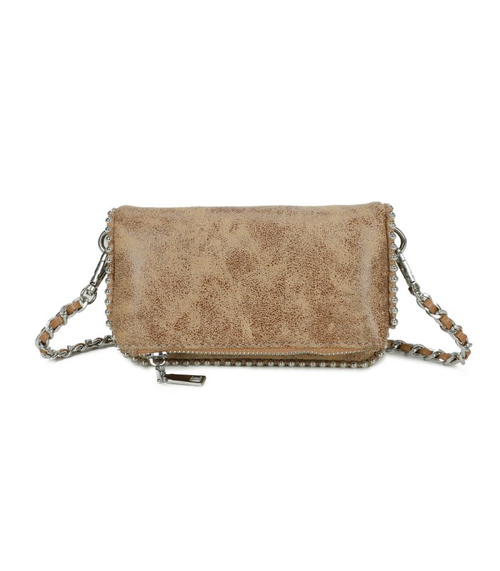 T11821 - Bolso de fiesta jaspeado con tonos metálicos