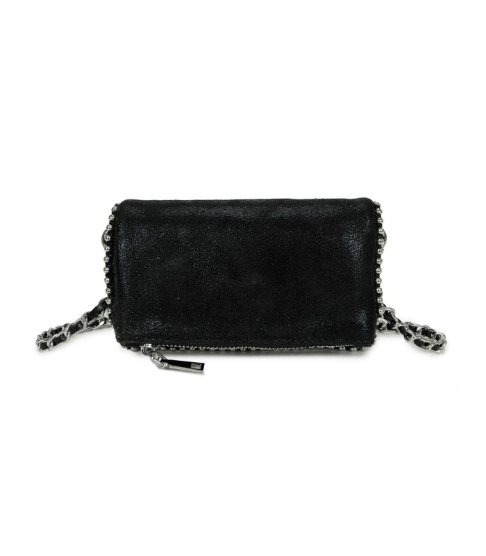 T11821 - Bolso de fiesta jaspeado con tonos metálicos
