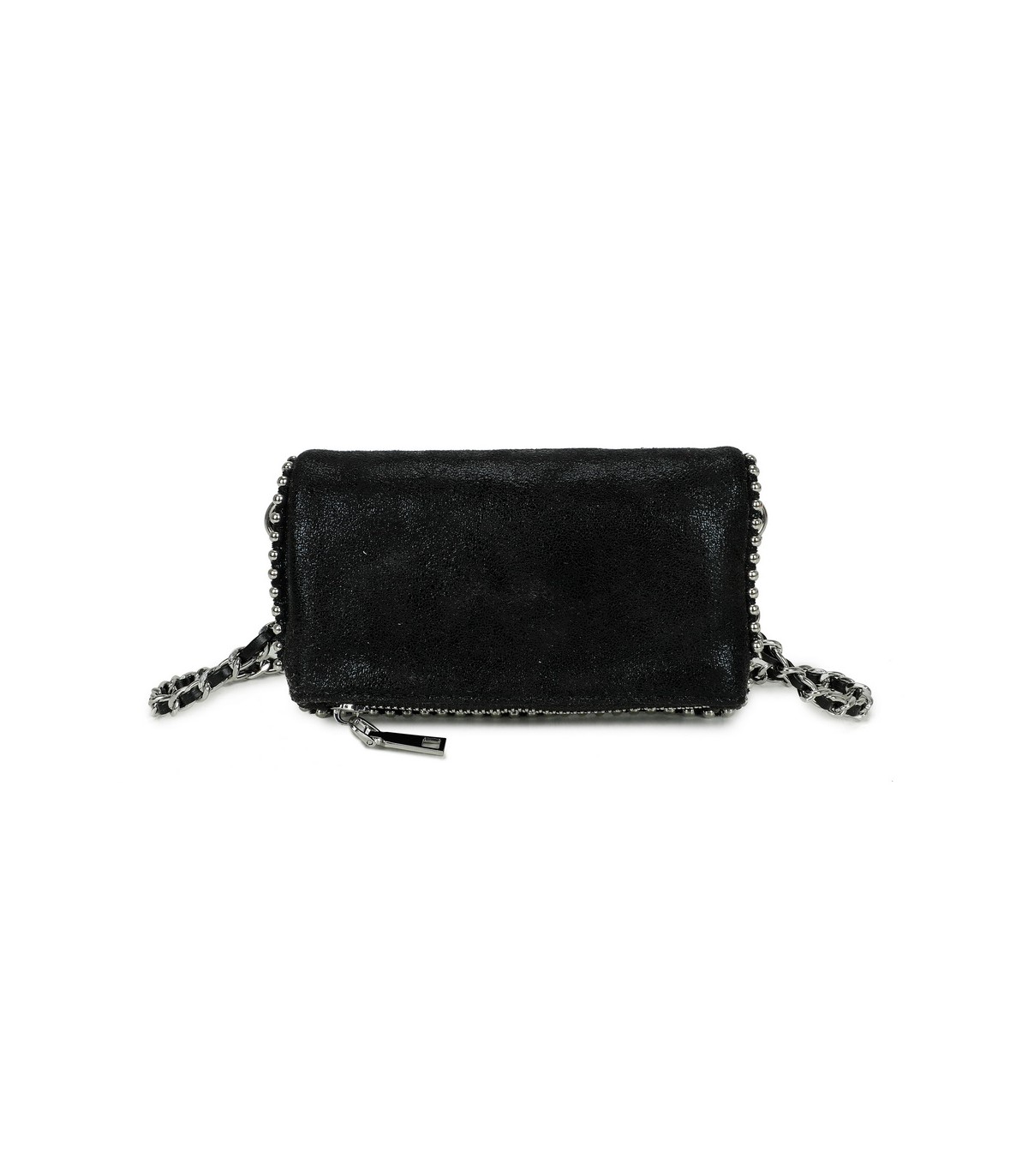 T11821 - Bolso de fiesta jaspeado con tonos metálicos