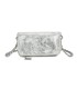 T11821 - Bolso de fiesta jaspeado con tonos metálicos