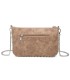 T11819 - Bolso de fiesta con bandolera y cuentas plateadas