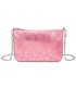 T11819 - Bolso de fiesta con bandolera y cuentas plateadas