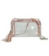 T11831 - Bolso transparente con borla y bandolera