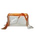 T11831 - Bolso transparente con borla y bandolera