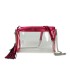 T11831 - Bolso transparente con borla y bandolera