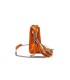 T11833 - Bolso transparente con bandolera de cadena borla a juego