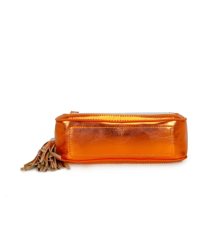 T11833 - Bolso transparente con bandolera de cadena borla a juego