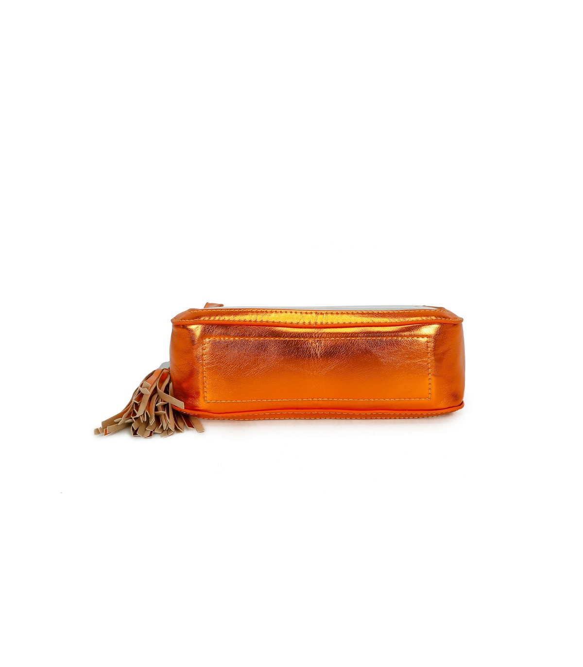 T11833 - Bolso transparente con bandolera de cadena borla a juego