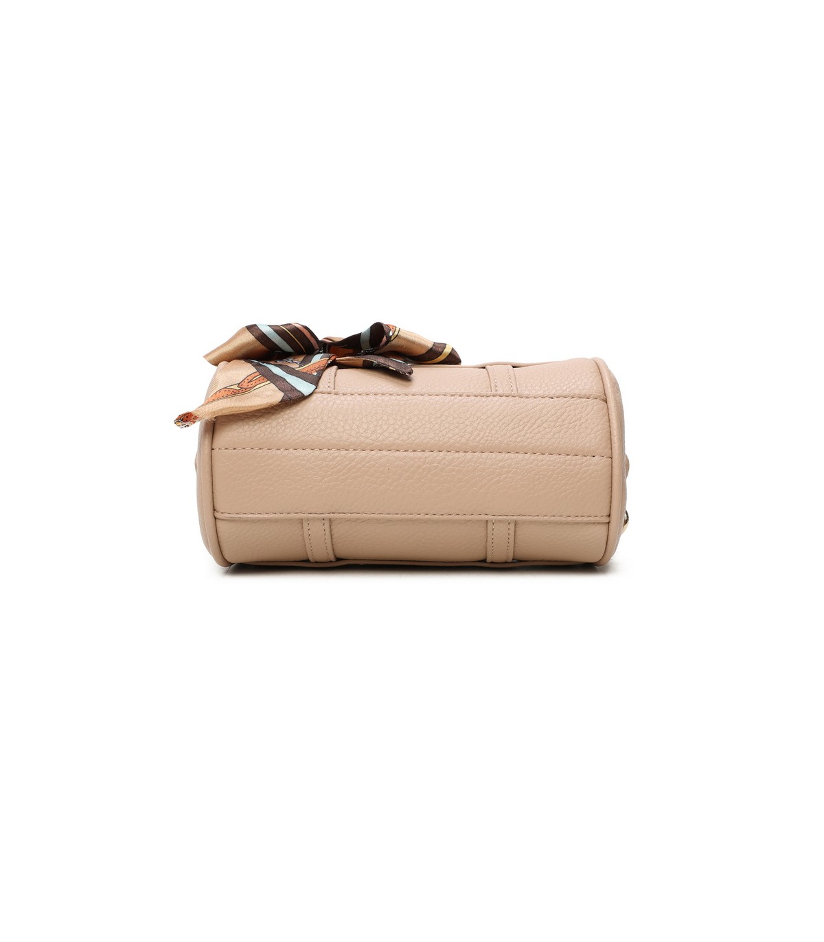 T11865 - Bolso con pañuelo de color con un gran compartimento
