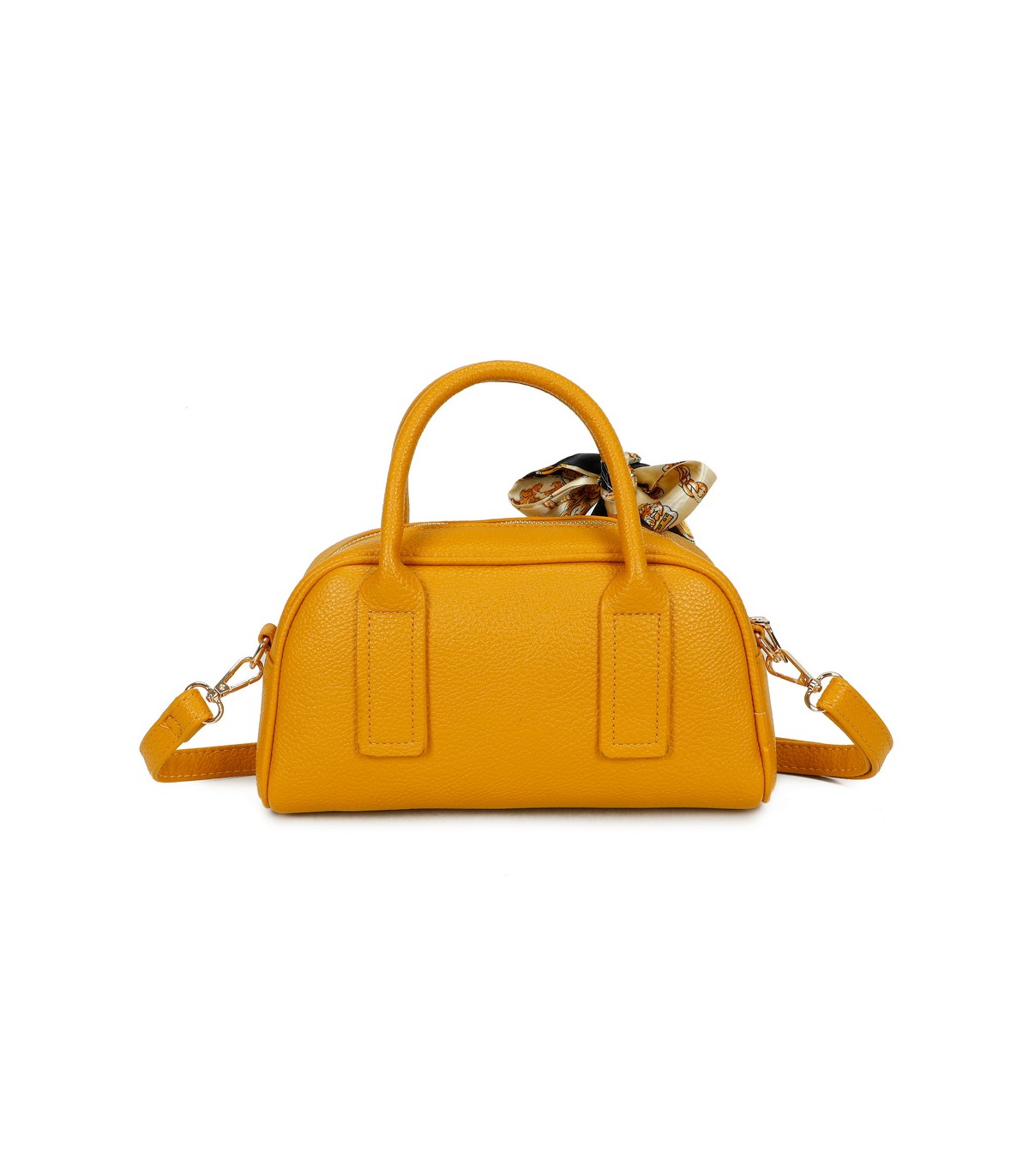 T11864 - Bolso de forma trapezoidal con pañuelo y bandolera para colgar