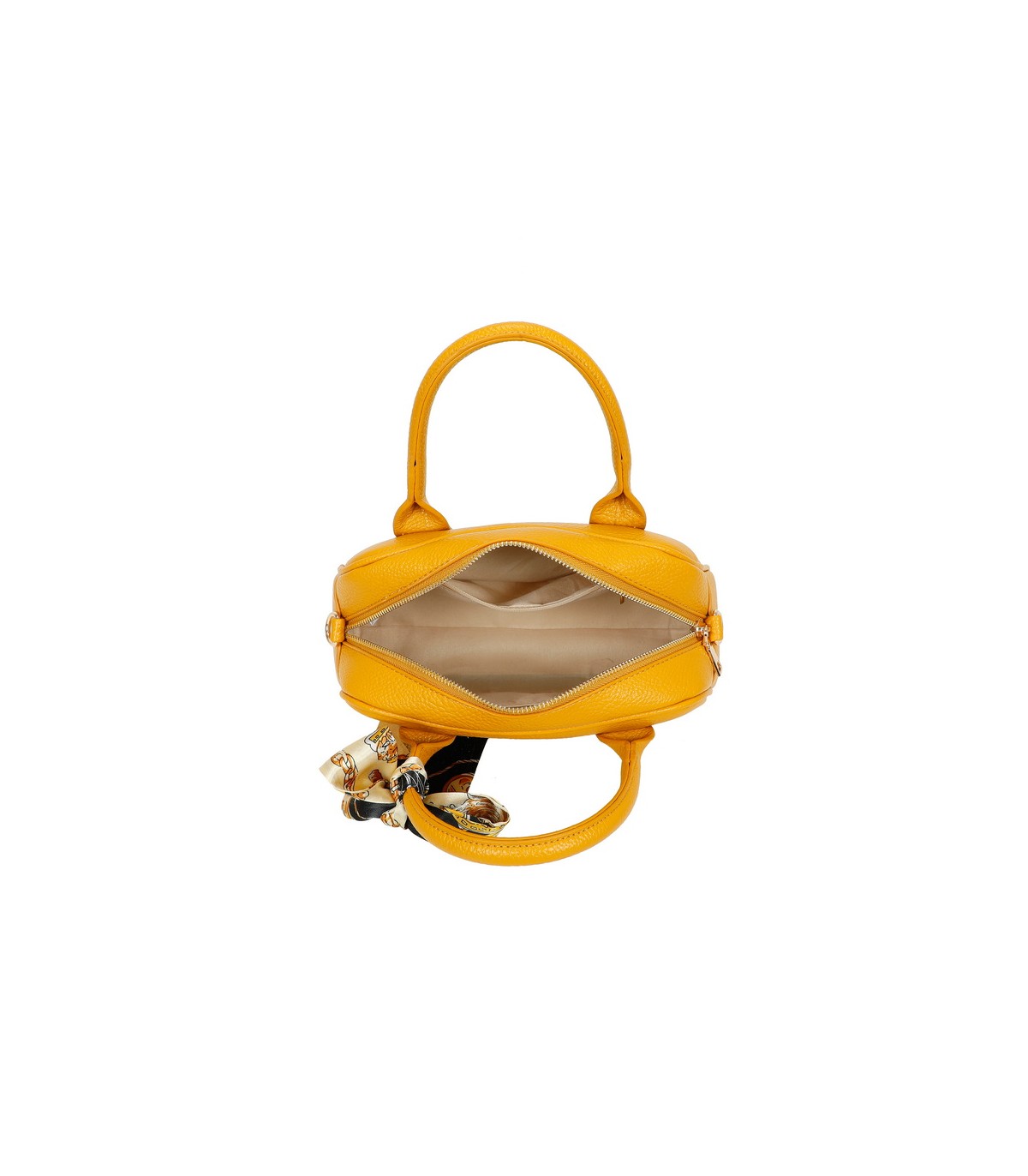 T11864 - Bolso de forma trapezoidal con pañuelo y bandolera para colgar