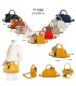 T11864 - Bolso de forma trapezoidal con pañuelo y bandolera para colgar