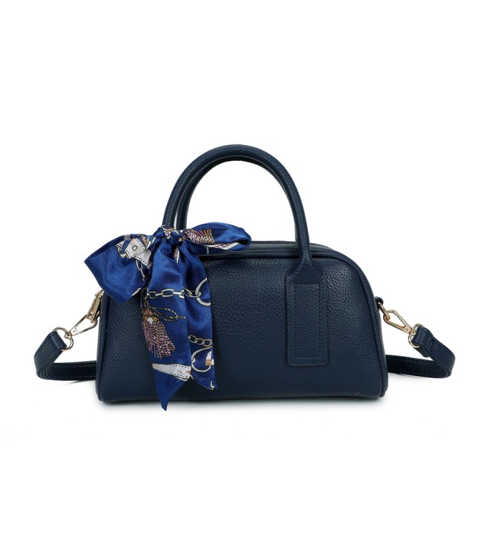 T11864 - Bolso de forma trapezoidal con pañuelo y bandolera para colgar