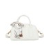 T11864 - Bolso de forma trapezoidal con pañuelo y bandolera para colgar