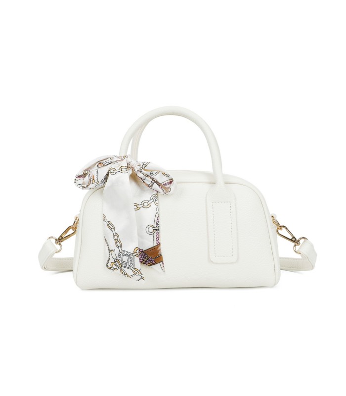 T11864 - Bolso de forma trapezoidal con pañuelo y bandolera para colgar