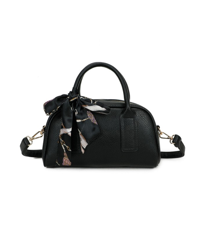 T11864 - Bolso de forma trapezoidal con pañuelo y bandolera para colgar