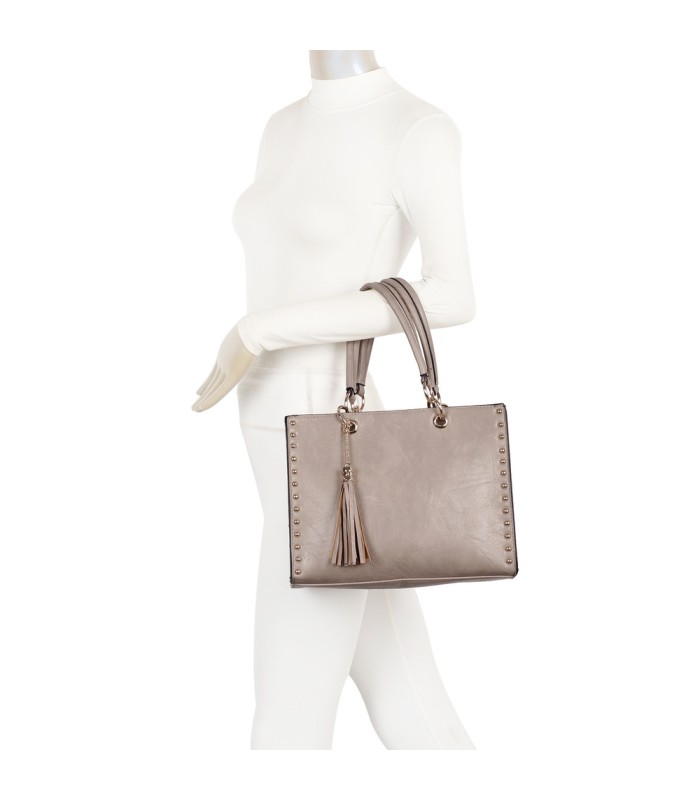 T11826 - Bolso bandolera con borla decorativa