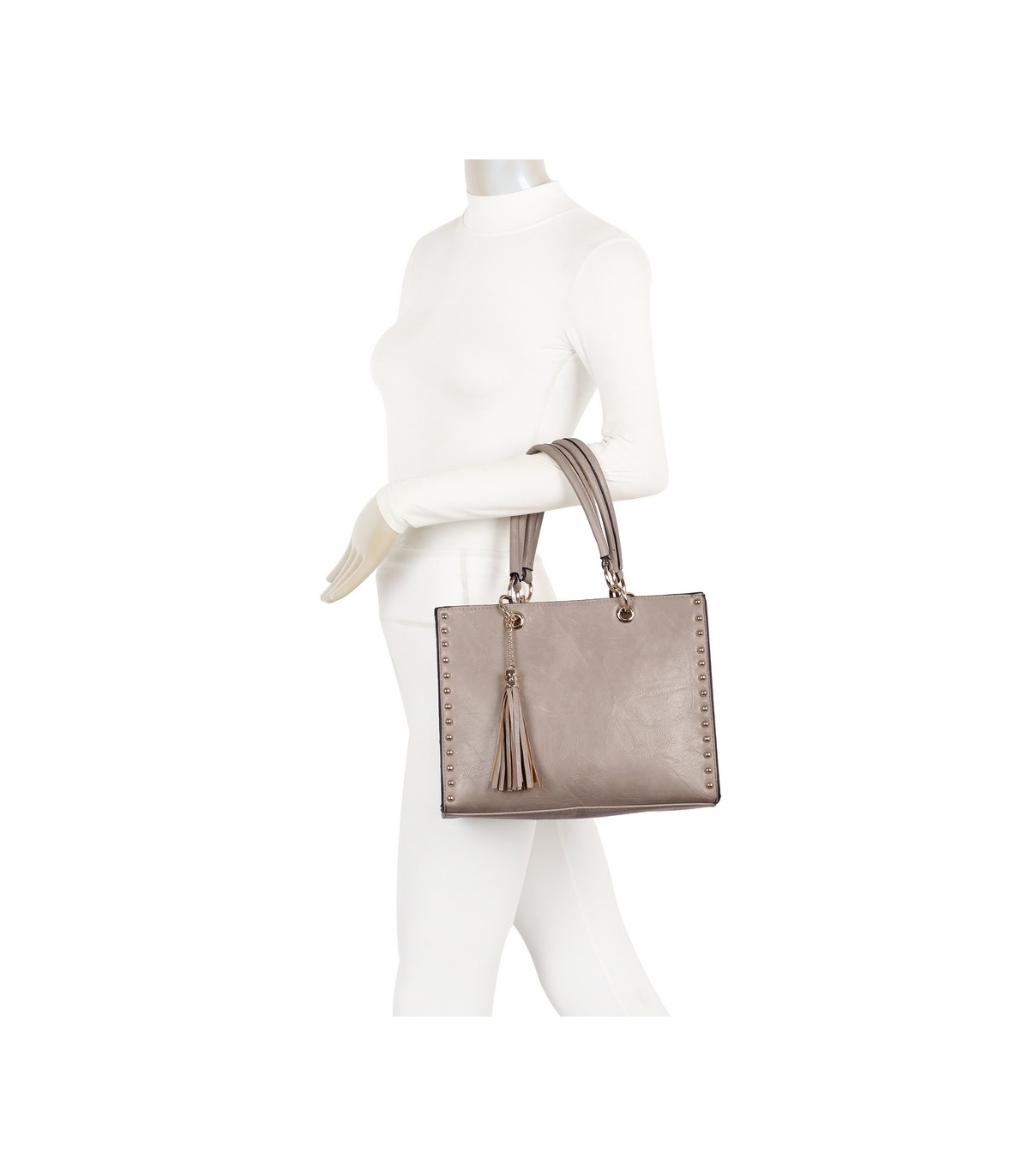 T11826 - Bolso bandolera con borla decorativa