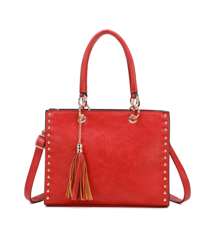 T11826 - Bolso bandolera con borla decorativa