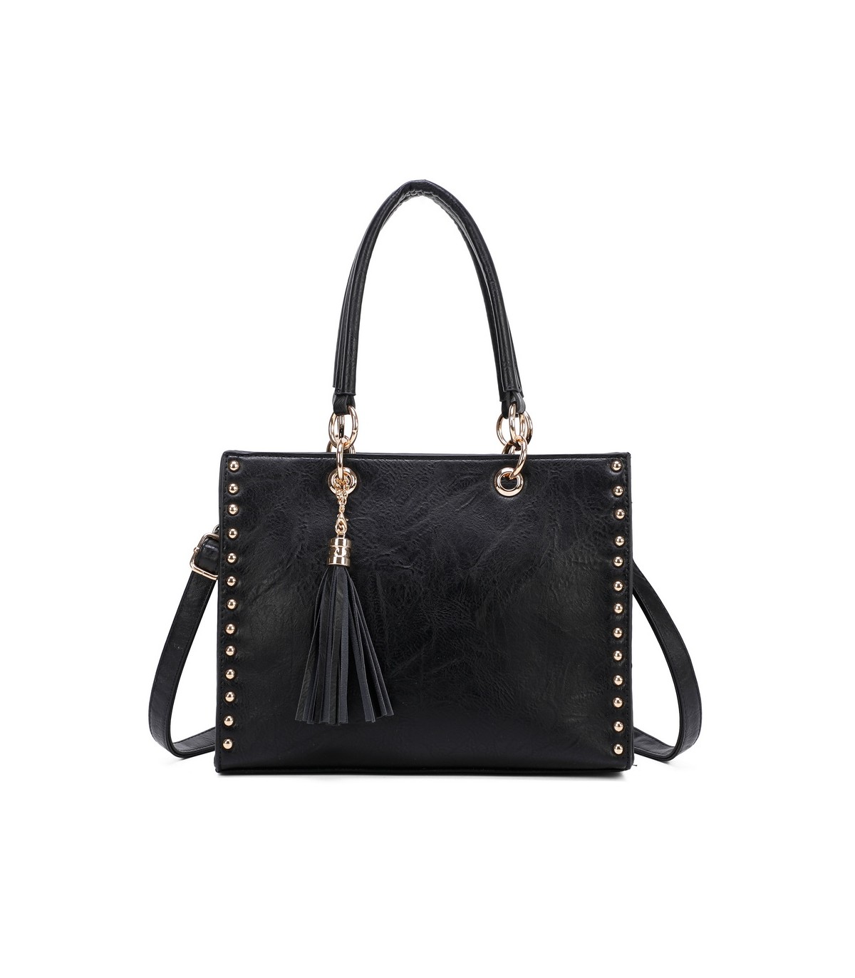 T11826 - Bolso bandolera con borla decorativa