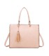 T11827 - Bolso con neceser rectangular y decoraciones de tachuelas