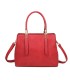 T11839 - Bolso texturizado con grandes asas y bandolera múltiples colores