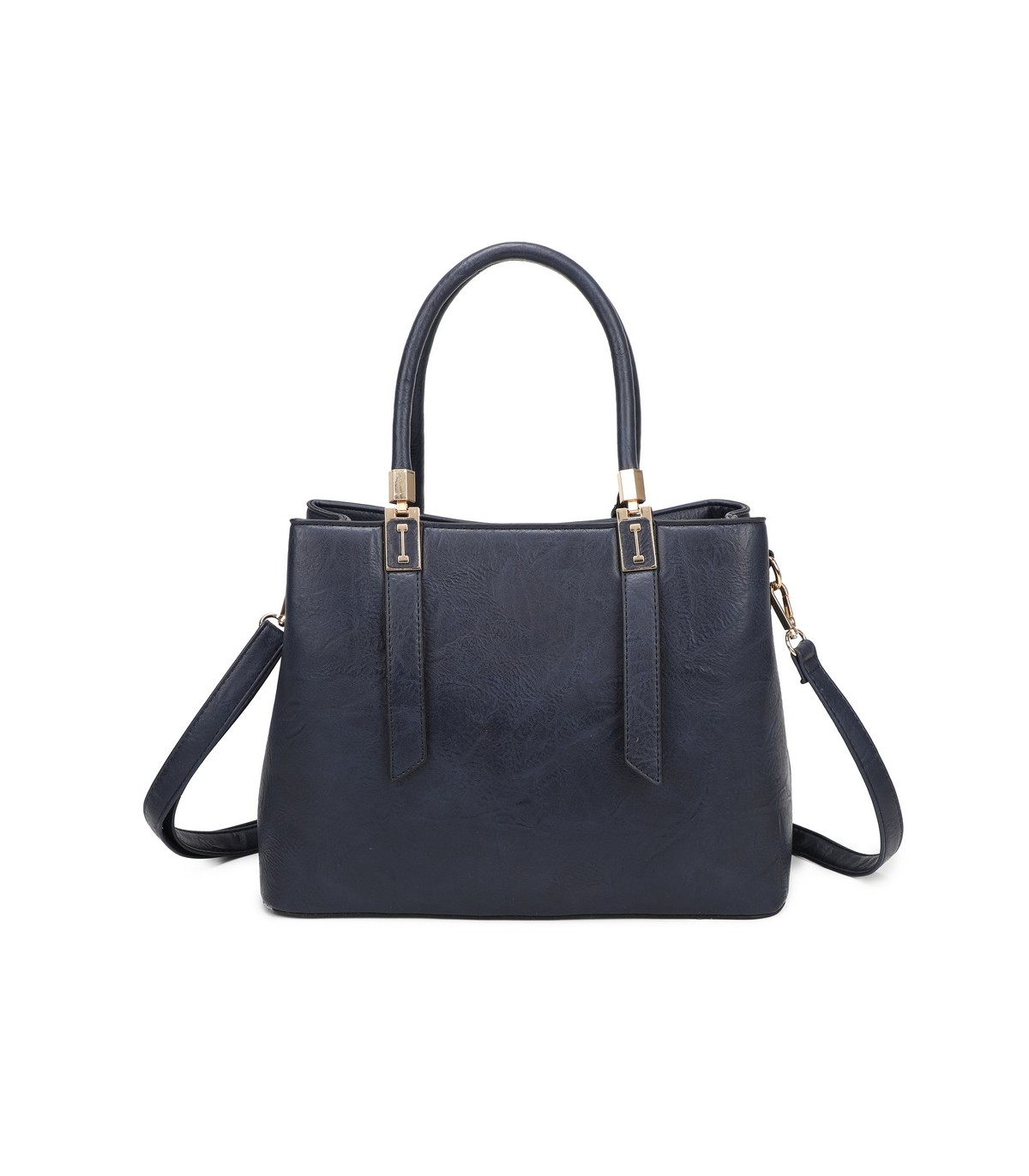 T11839 - Bolso texturizado con grandes asas y bandolera múltiples colores