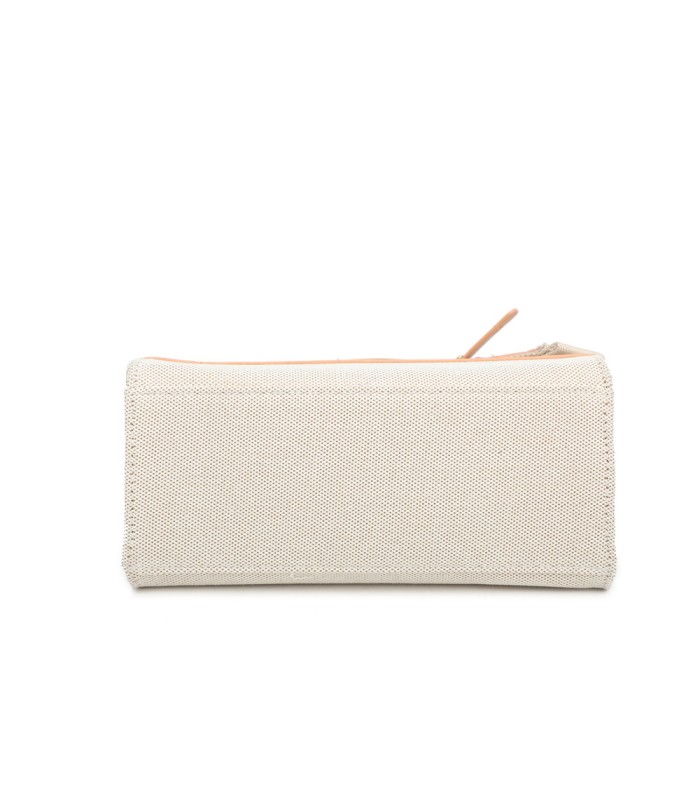 T11834 - Bolso de asas redondas con bandolera y líneas horizontales de color