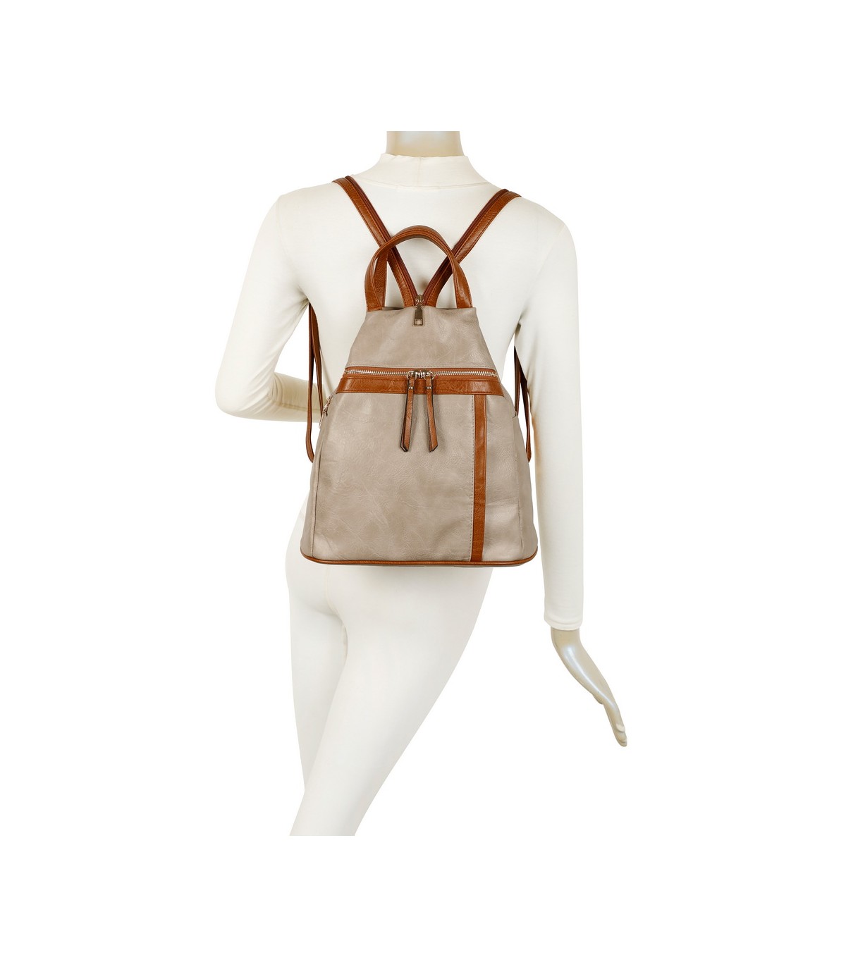 T11840 - Mochila con bolsillos delanteros y un bolsillo antirrobo