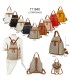 T11840 - Mochila con bolsillos delanteros y un bolsillo antirrobo