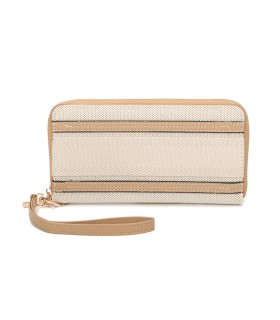 YWD001 - Cartera de tela con varios compartimentos