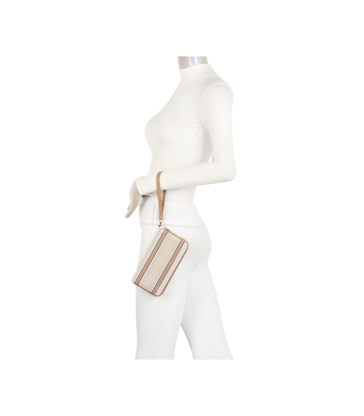 YWD001 - Cartera de tela con varios compartimentos