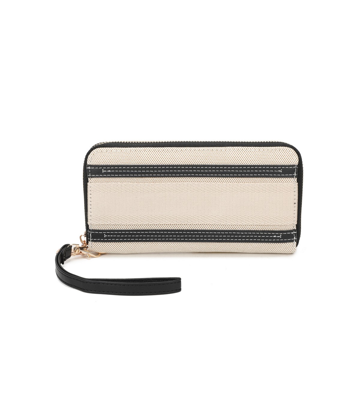 YWD001 - Cartera de tela con varios compartimentos