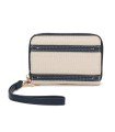 YWD002 - Cartera monedero de tela con banda de color