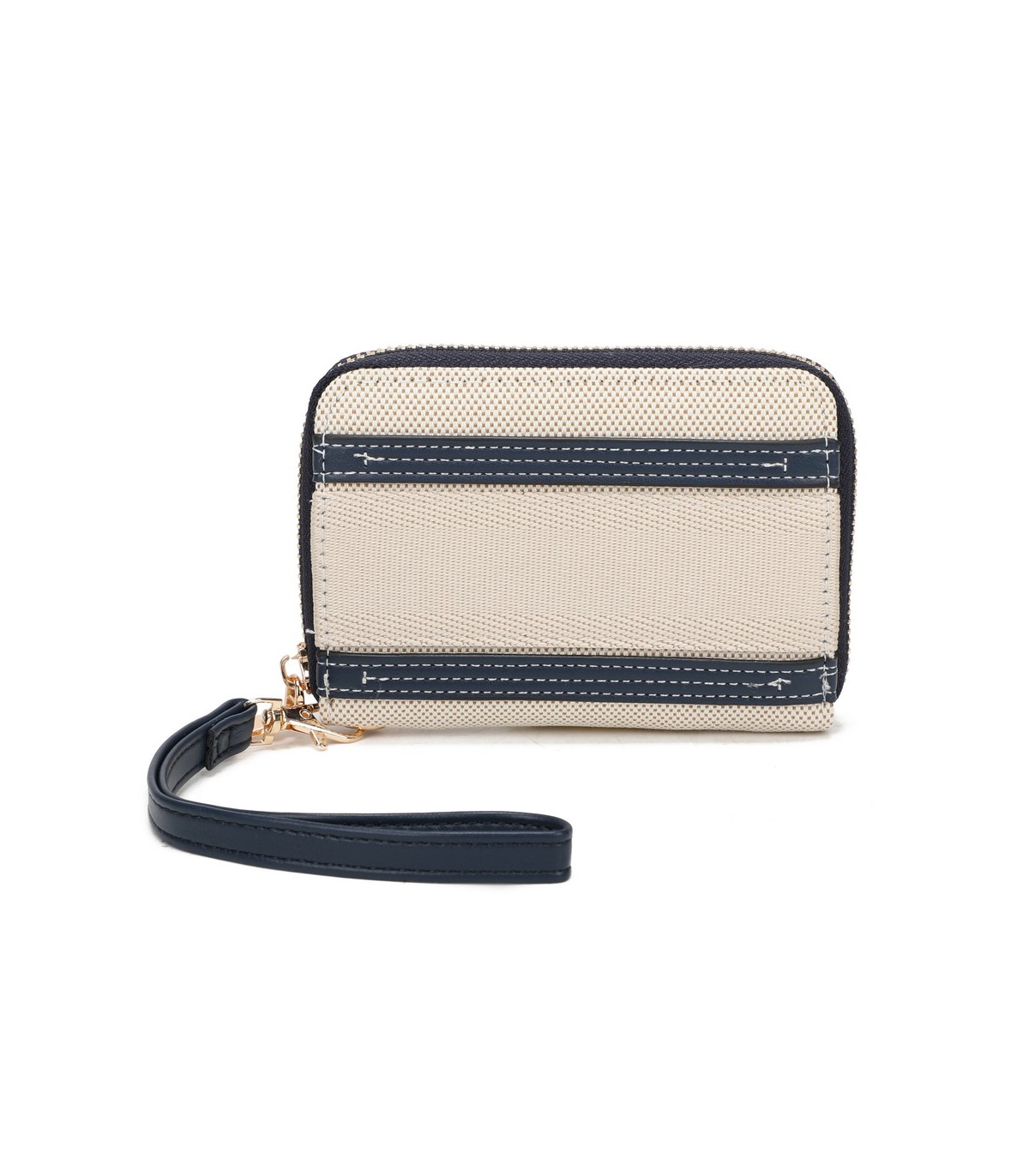 YWD002 - Cartera monedero de tela con banda de color
