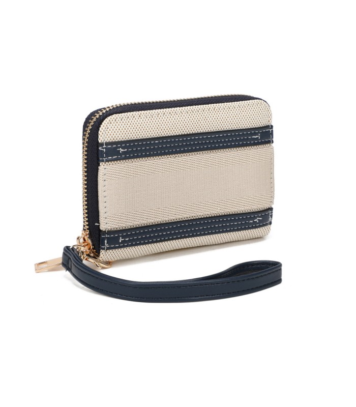 YWD002 - Cartera monedero de tela con banda de color